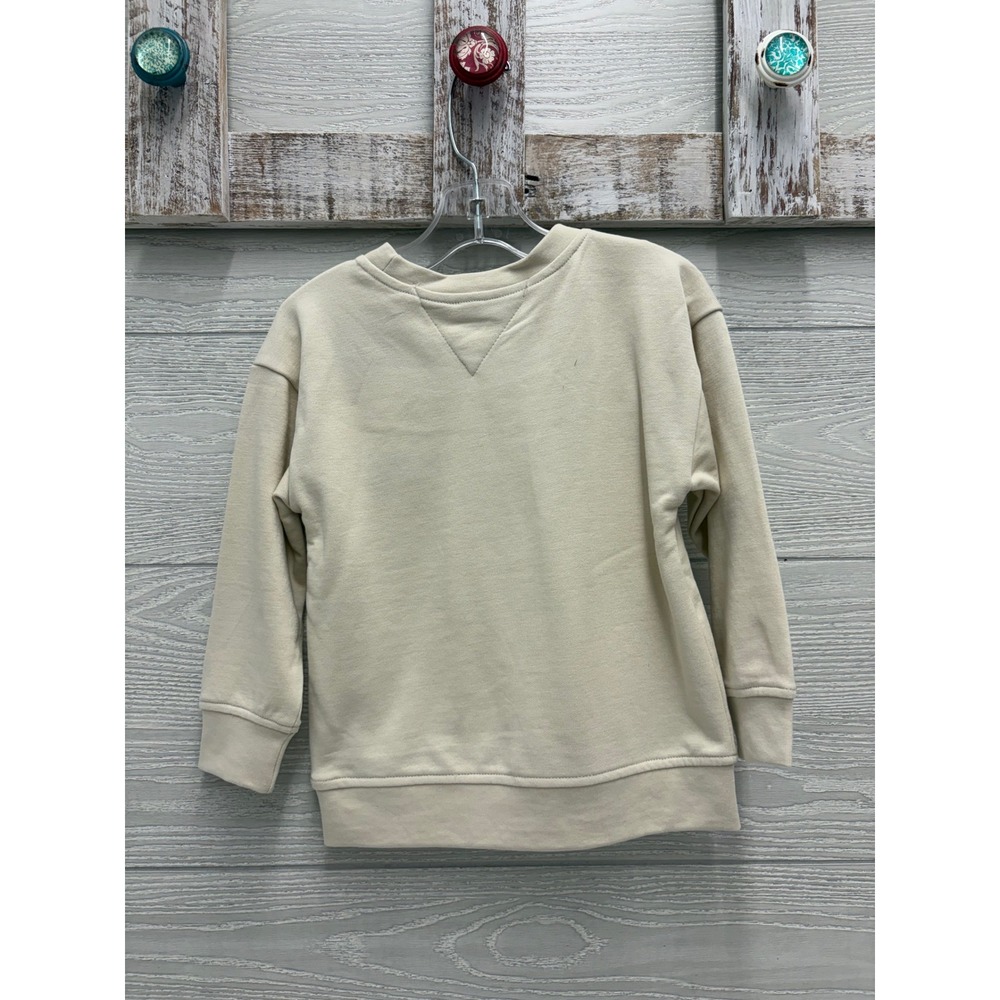 Gap Kids Boys 2 Piece Dinosaur Sweatshirt Jogger Pant Set 3T Cream Olive NEW - Picture 4 of 7